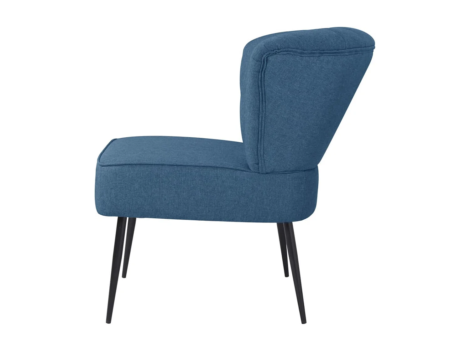 Sillón de cóctel tela azul64x73x81 cm SHL4116