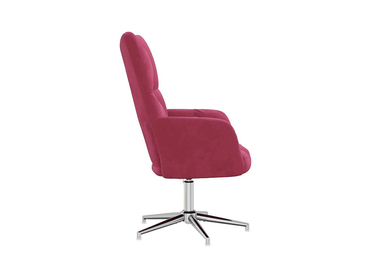 Sillón de relax | Silla de relax de terciopelo rojo vino tinto SHL9842