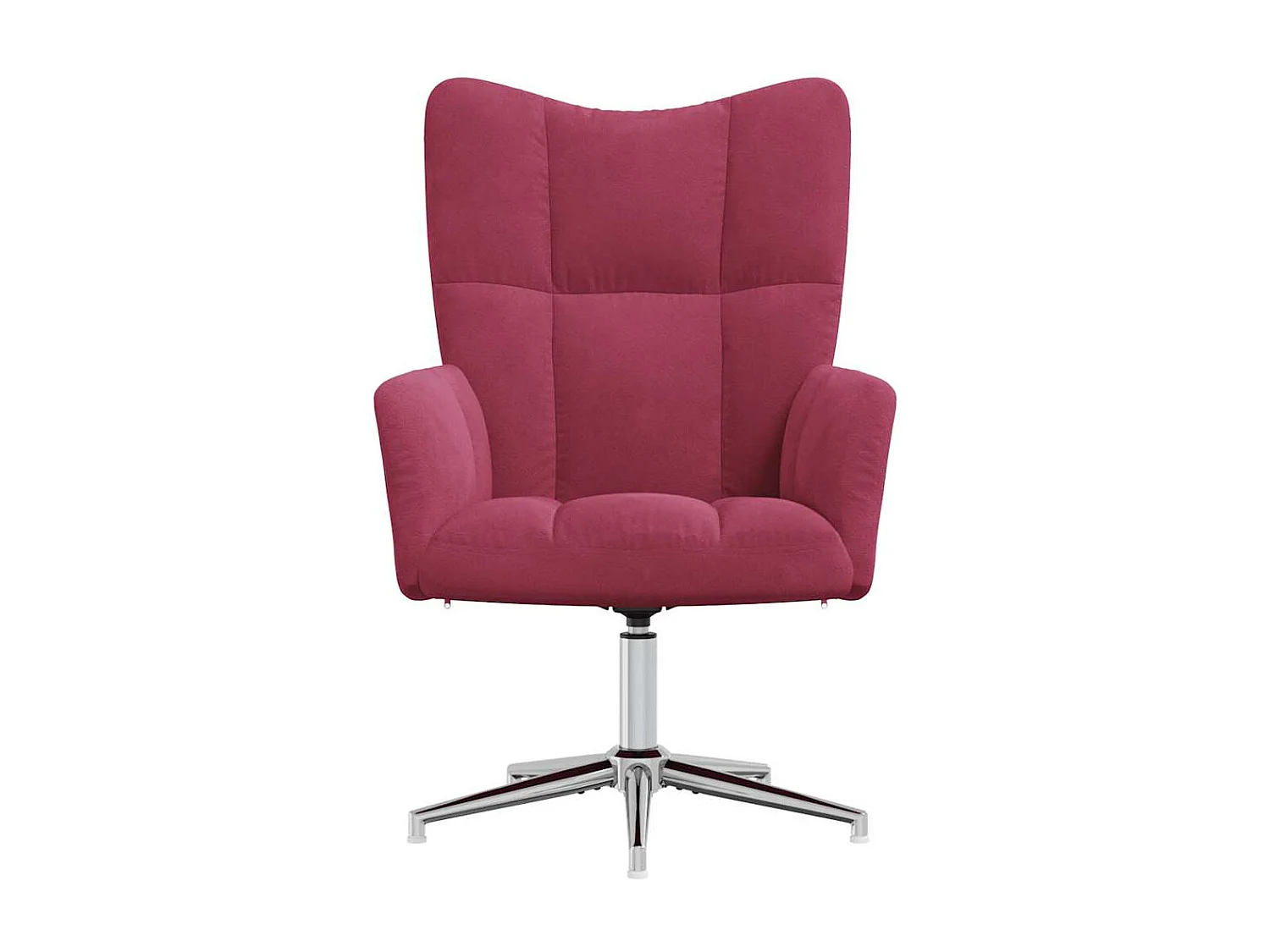 Relaxsessel | Lounge Sessel Weinrot Samt SHL65931