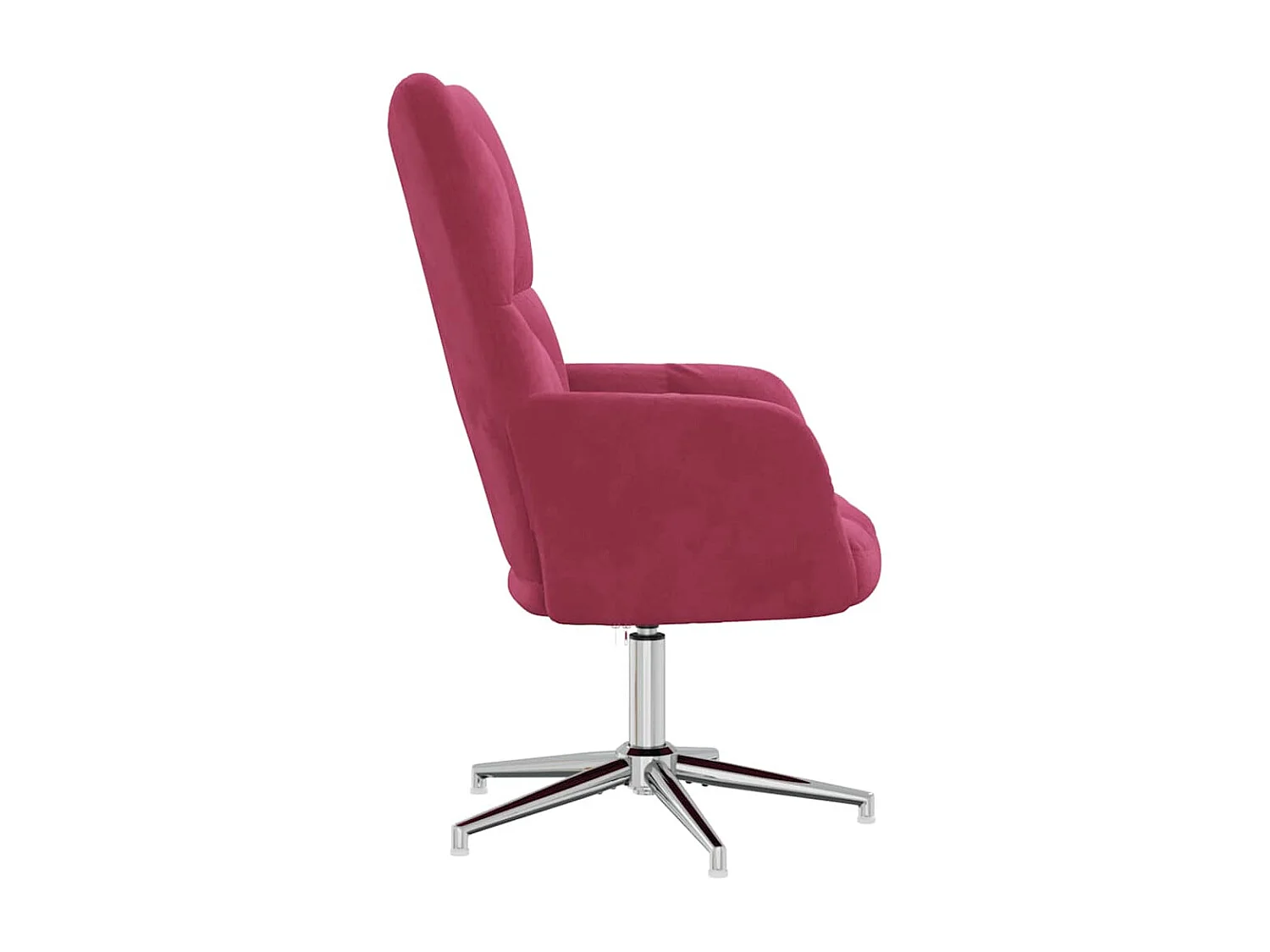 Relaxsessel | Lounge Sessel Weinrot Samt SHL65931