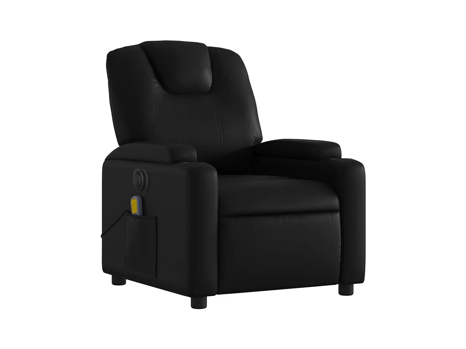 Fauteuil inclinable électrique-Fauteuil de massage pour Salon noir similicuir SHL1279