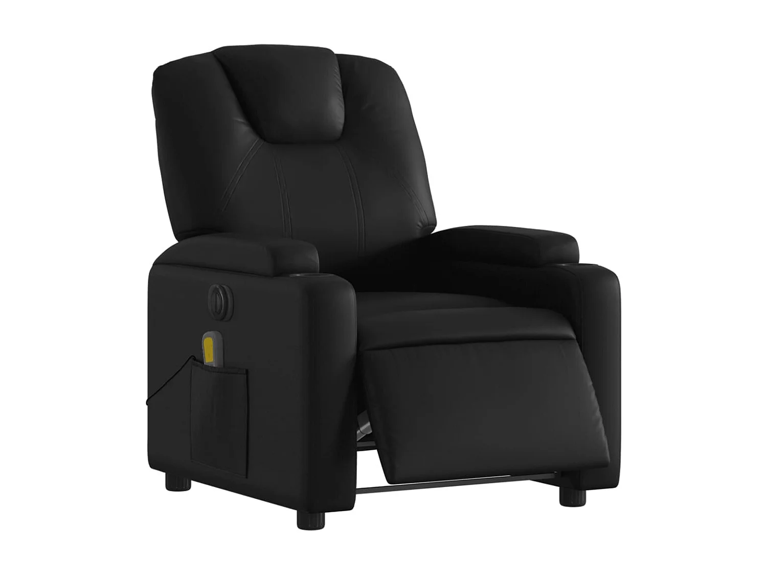 Sillón de salón | Silla | Sillón de masaje reclinable eléctrico cuero sintético negro SHL2462