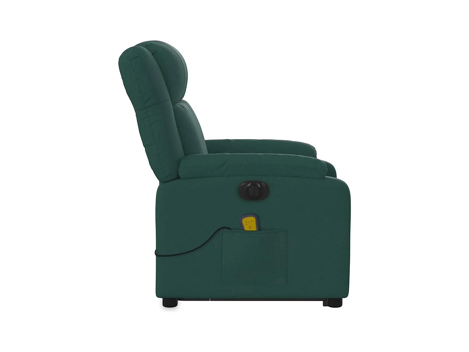 Sillón de salón | Silla | Sillón masaje eléctrico reclinable elevable tela verde oscuro SHL3207
