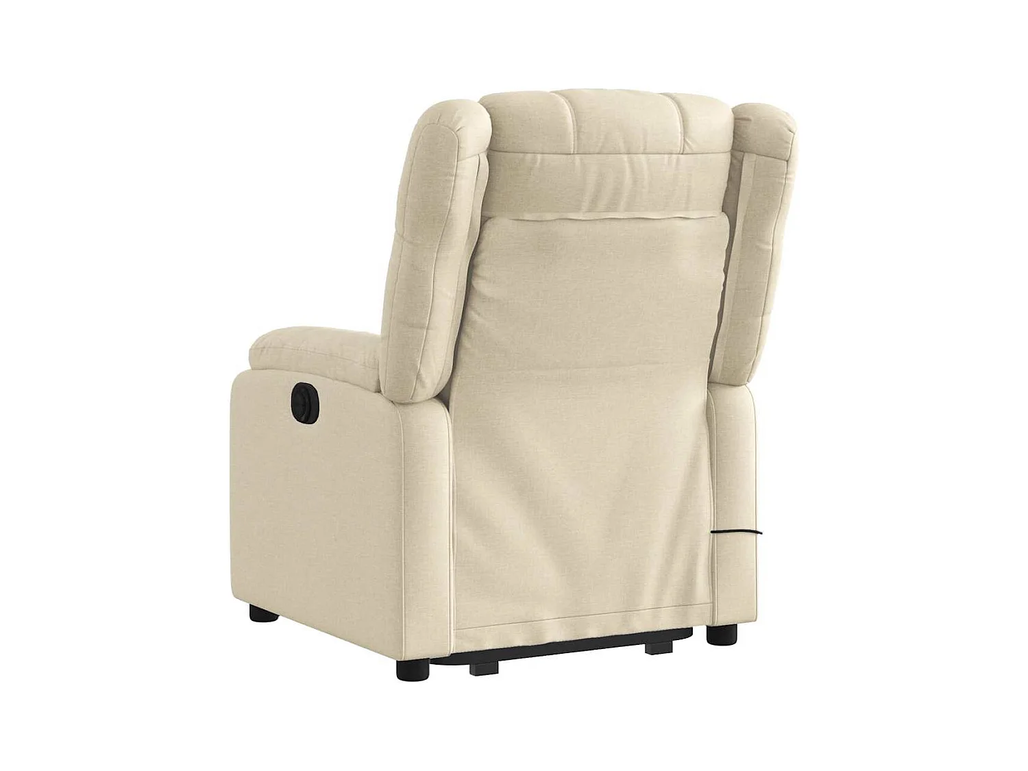 Silla de masaje reclinable de pie de tela color crema SHL4368