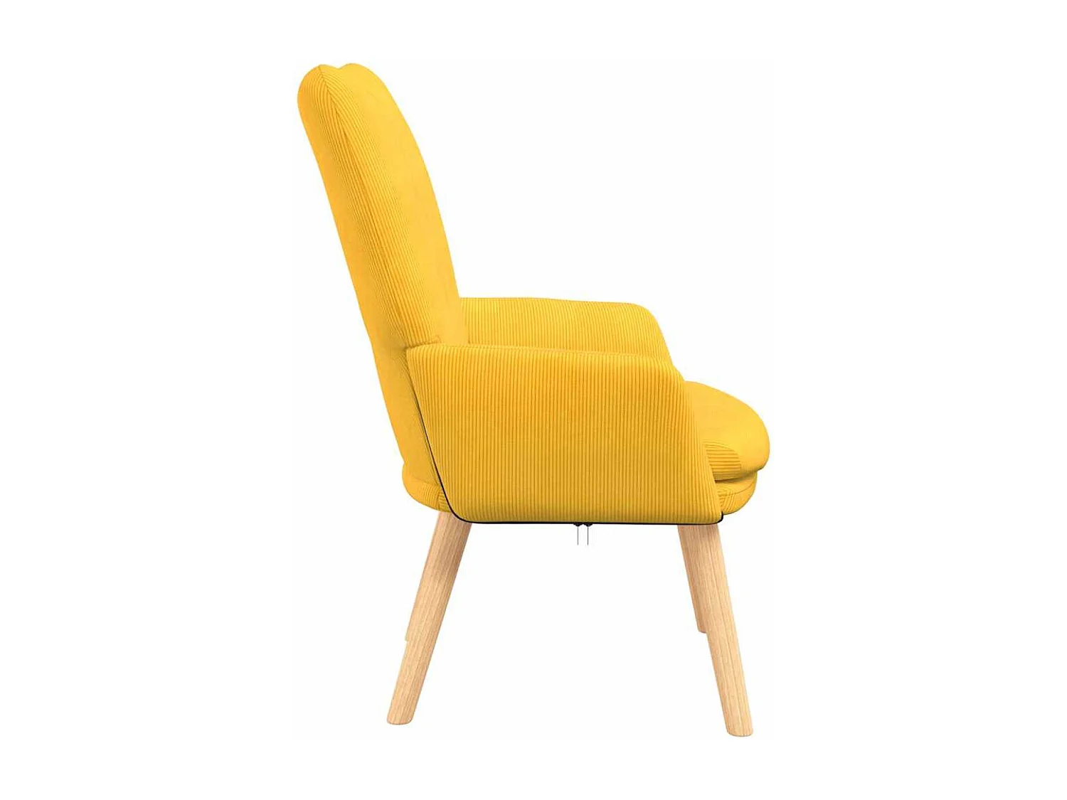 Fauteuil Salon-Chaise de relax Jaune clair 63x67x94 cm tissu SHL2359