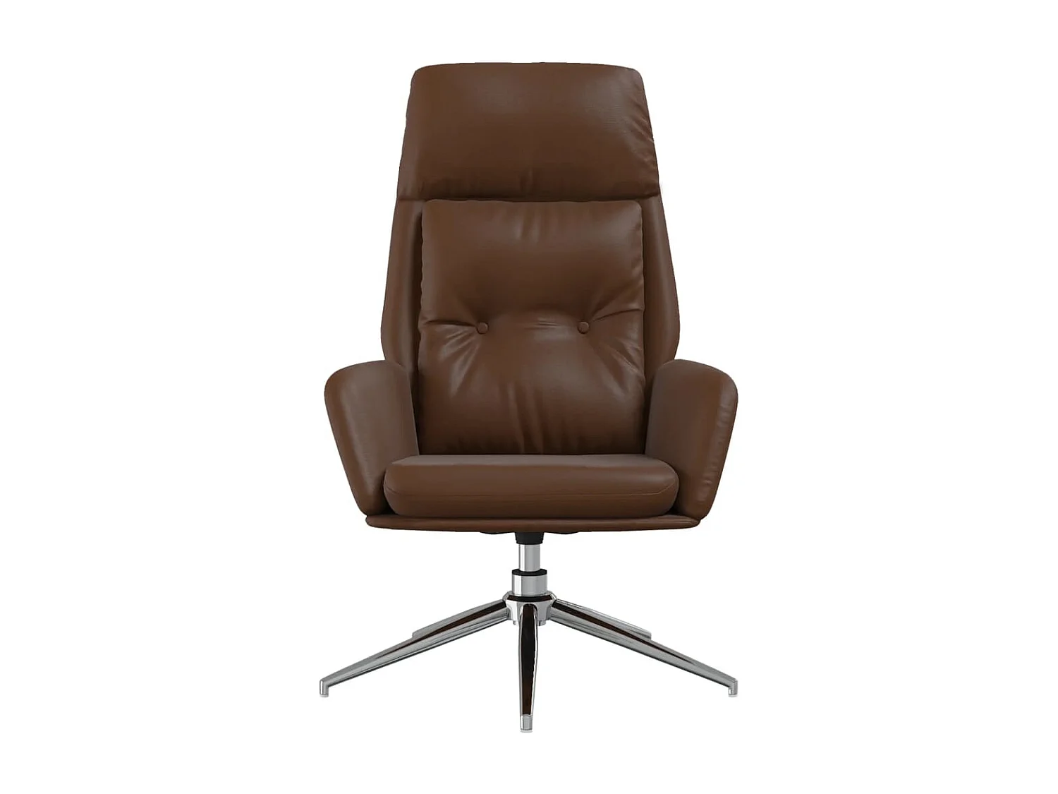 Sillón de relax | Silla de relax de cuero auténtico marrón SHL6296