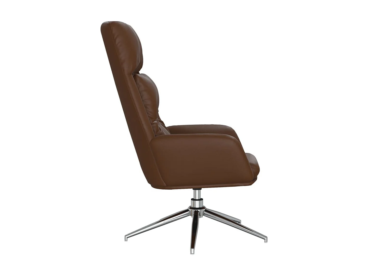 Sillón de relax | Silla de relax de cuero auténtico marrón SHL6296