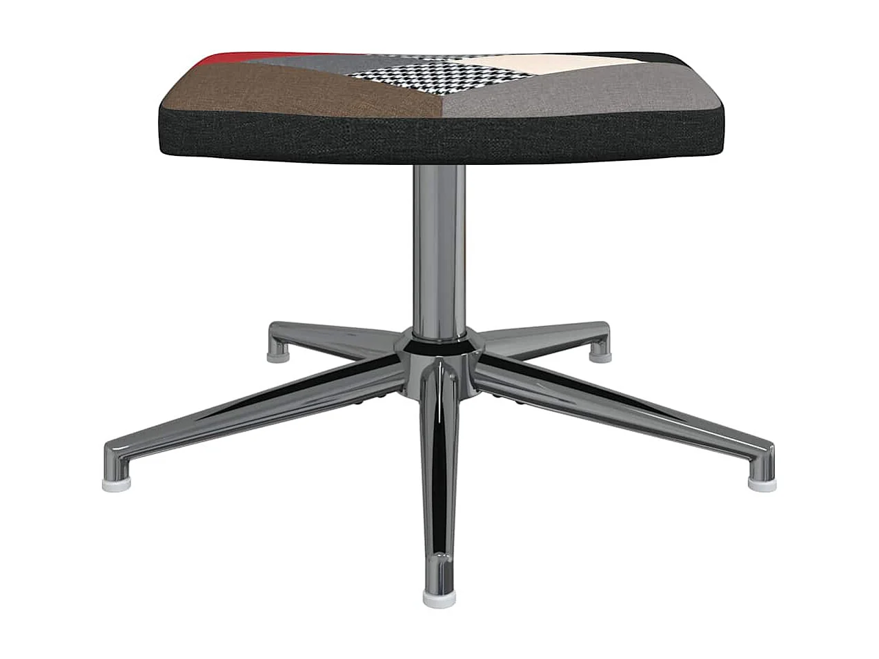 Silla de relax | Silla de relajación con taburete tela patchwork SHL7761