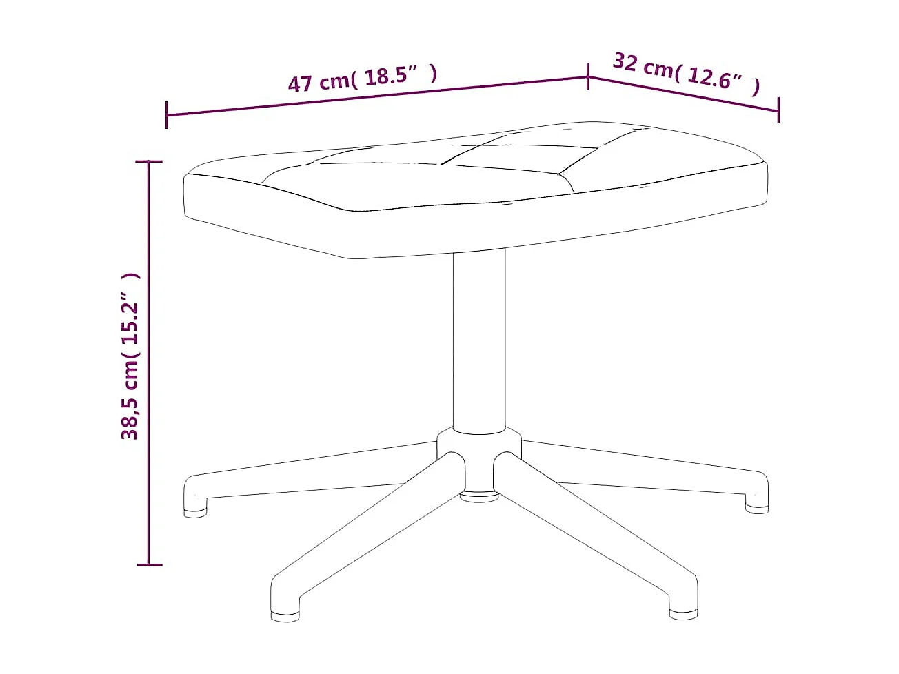 Silla de relax | Silla de relajación con taburete tela patchwork SHL7761