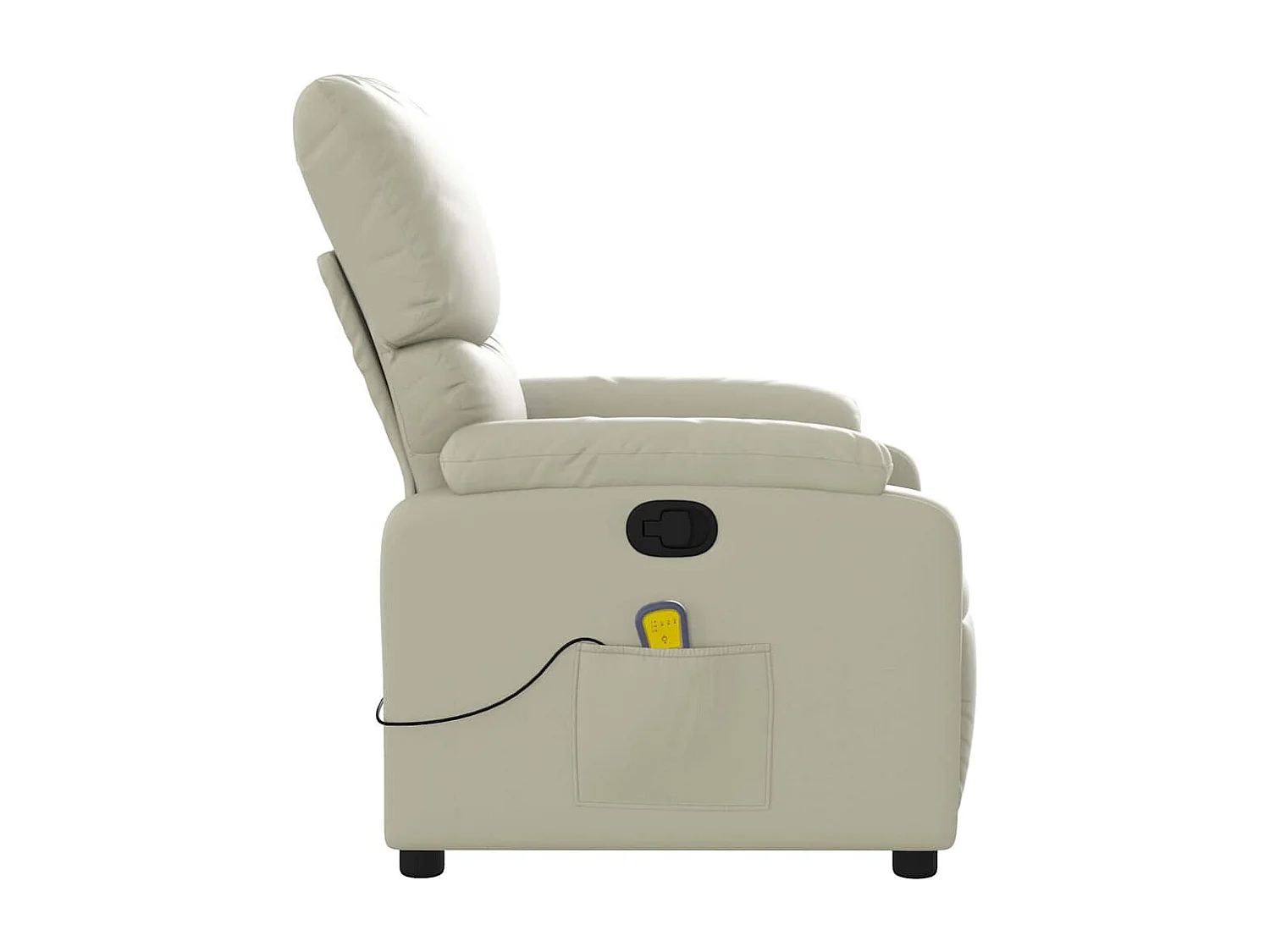 Relaxsessel | Massagesessel mit Relaxfunktion, Kunstleder, Creme SHL43225
