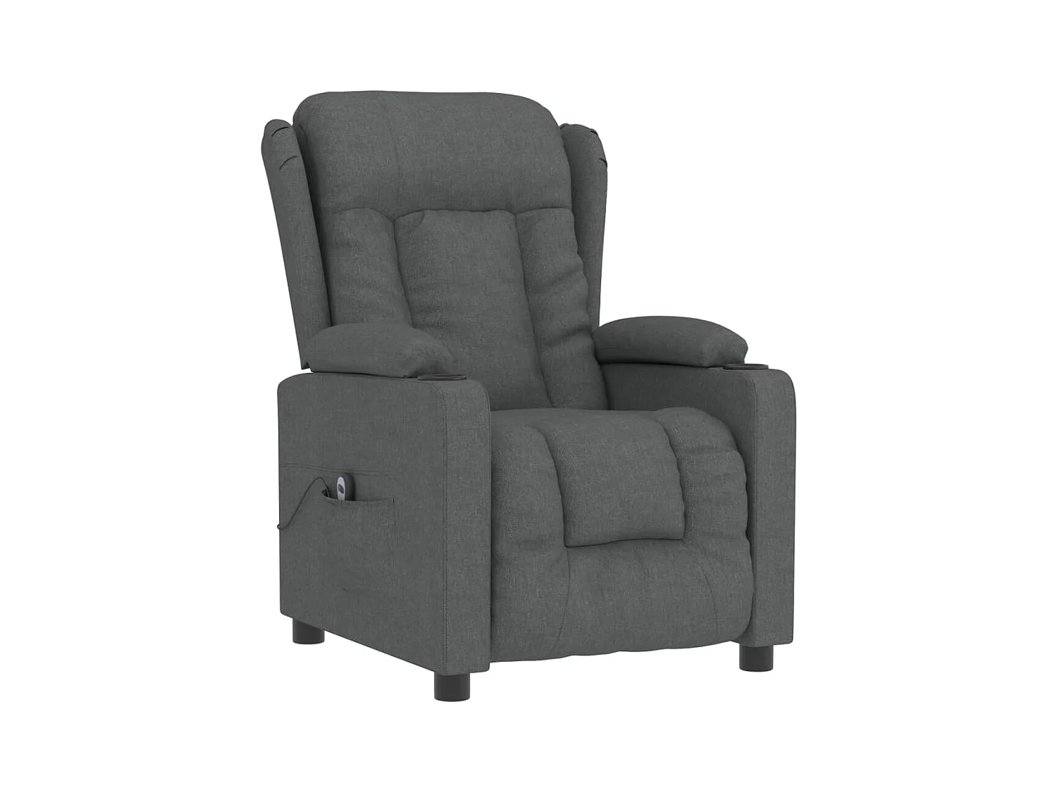 Sillón de relax | Silla | Sillón reclinable eléctrico de tela gris oscuro SHL8457