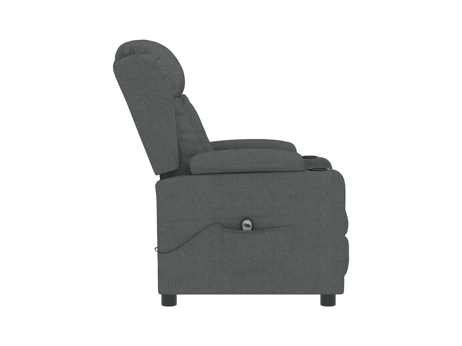Sillón de relax | Silla | Sillón reclinable eléctrico de tela gris oscuro SHL8457