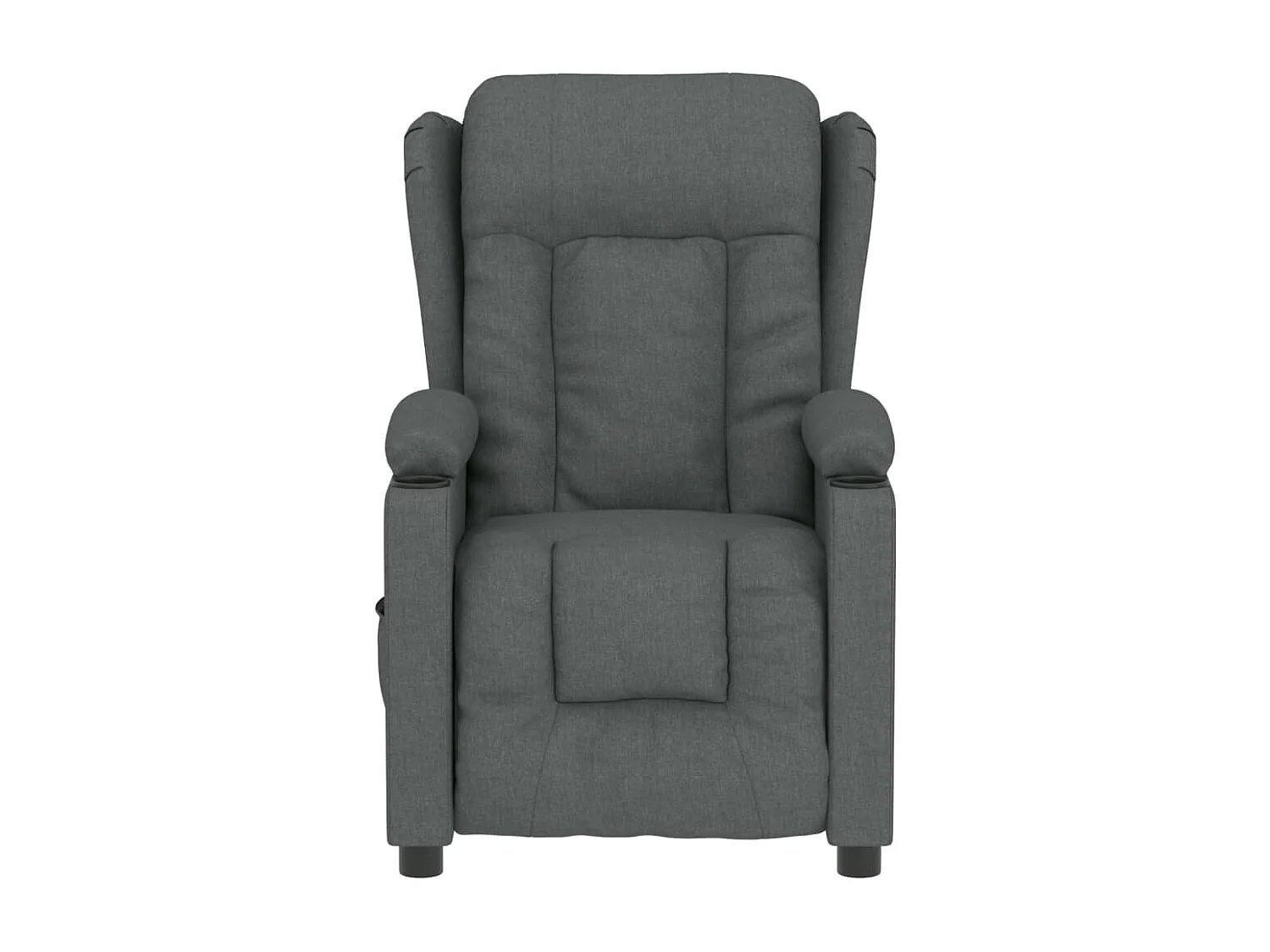 Relaxsessel Elektrisch | Lounge Sessel indoor Dunkelgrau Stoff SHL10796