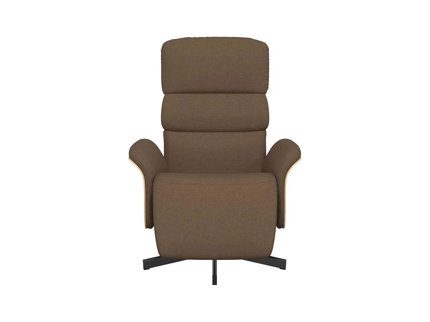 Sillón de relax | Sillón reclinable con reposapiés tela marrón SHL5948