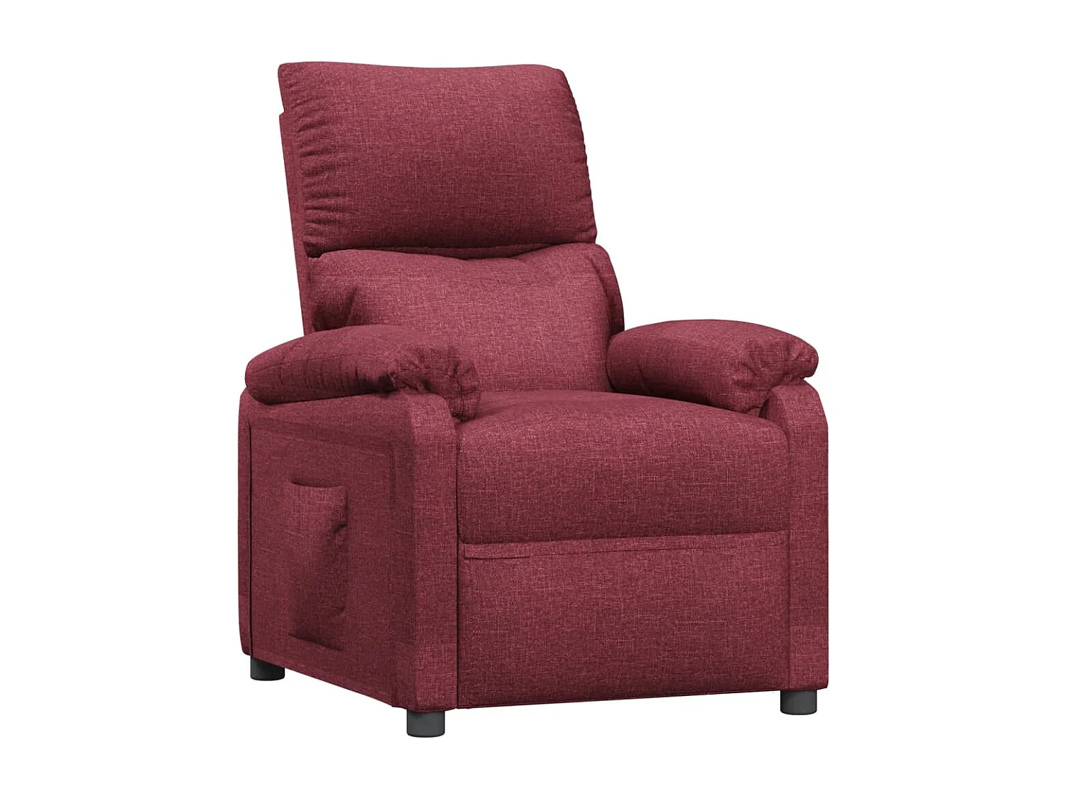 Sillón de relax | Silla | Sillón reclinable de tela rojo tinto SHL3570
