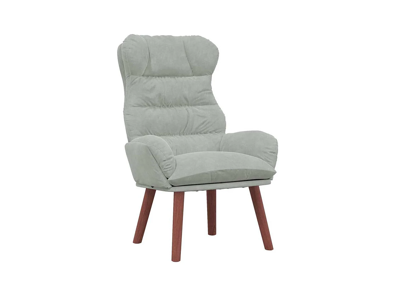 Sillón de relax | Silla Relax | Sillón de salón Gris claro 69x74x93 cm Terciopelo SHL9097