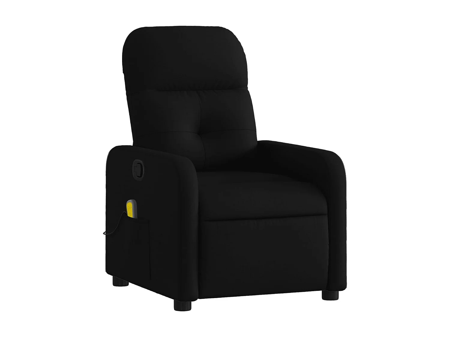 Fauteuil inclinable-Chaise de relax-Fauteuil de Massage noir tissu SHL3217