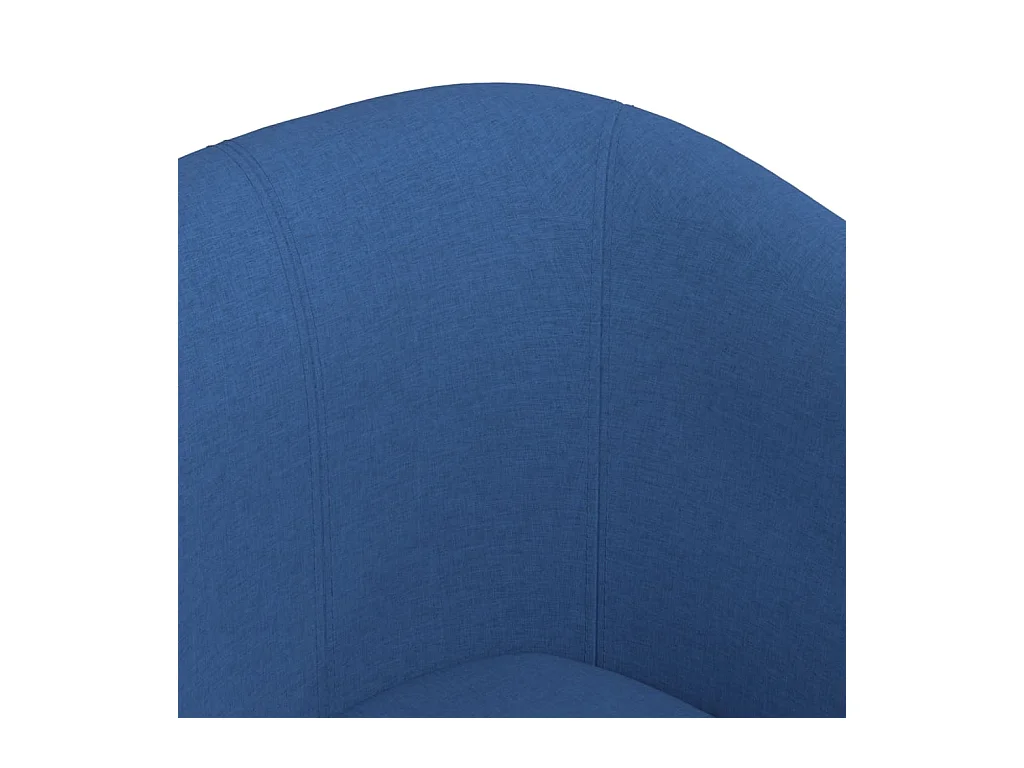 Sillón de salón | Silla de relax con taburete tela azul SHL2637