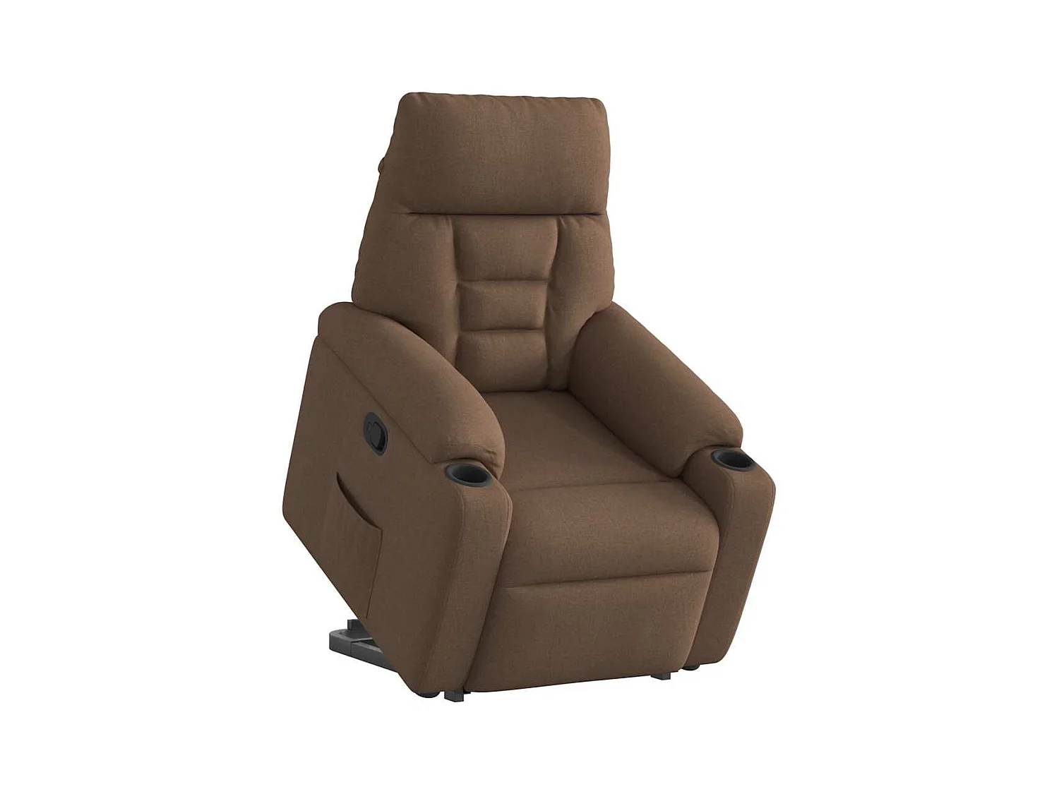 Poltrona Confortável | Poltrona reclinável elevatória tecido castanho SHL559844