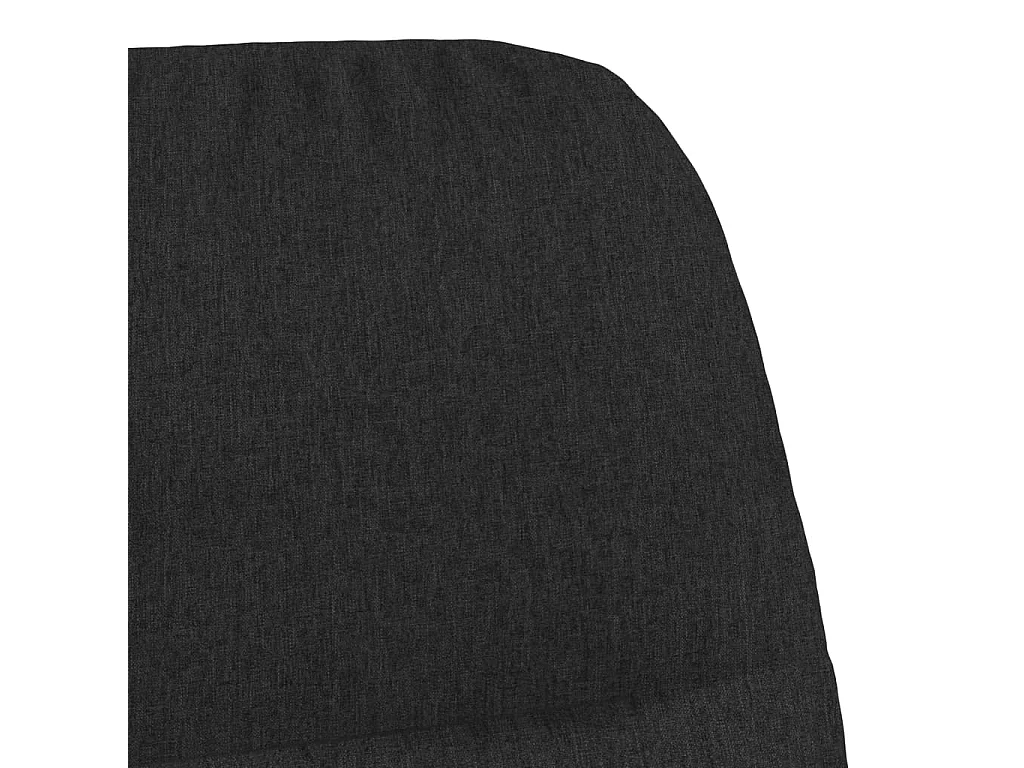 Chaise de relaxation moderne avec tabouret-Fauteuil de Salon Noir Tissu SHL4524