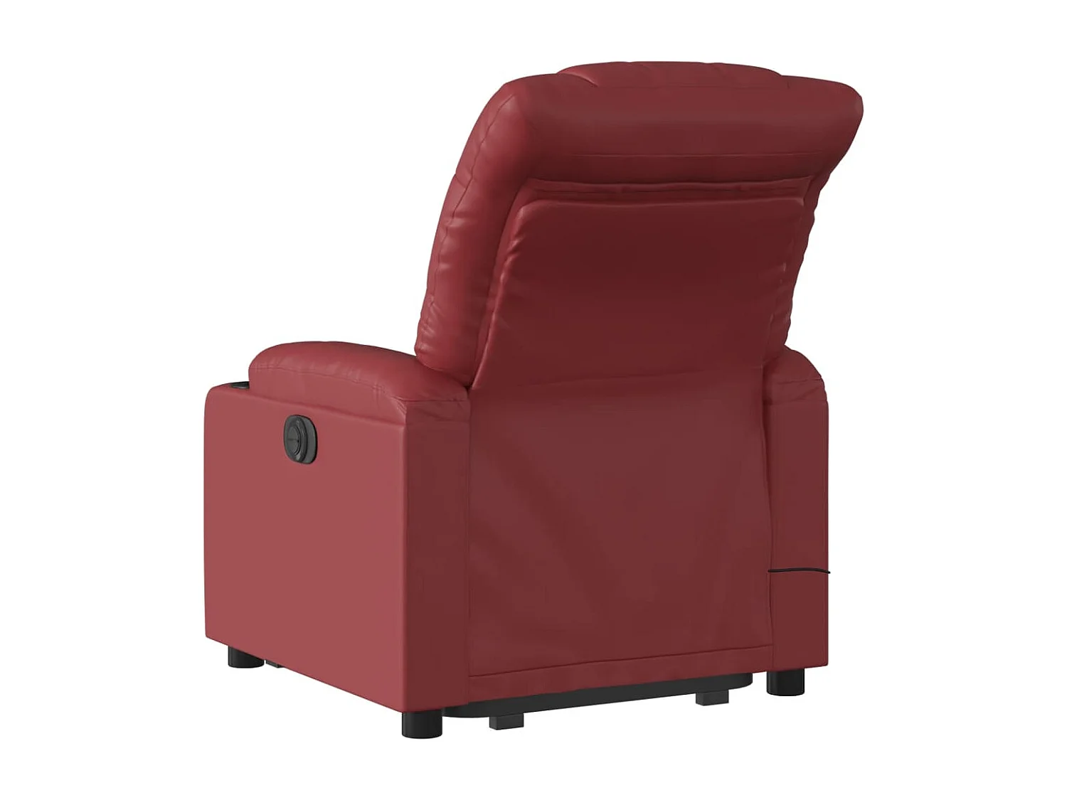 Fauteuil inclinable-Chaise de relax-Fauteuil de Massage Rouge bordeaux Similicuir SHL1415
