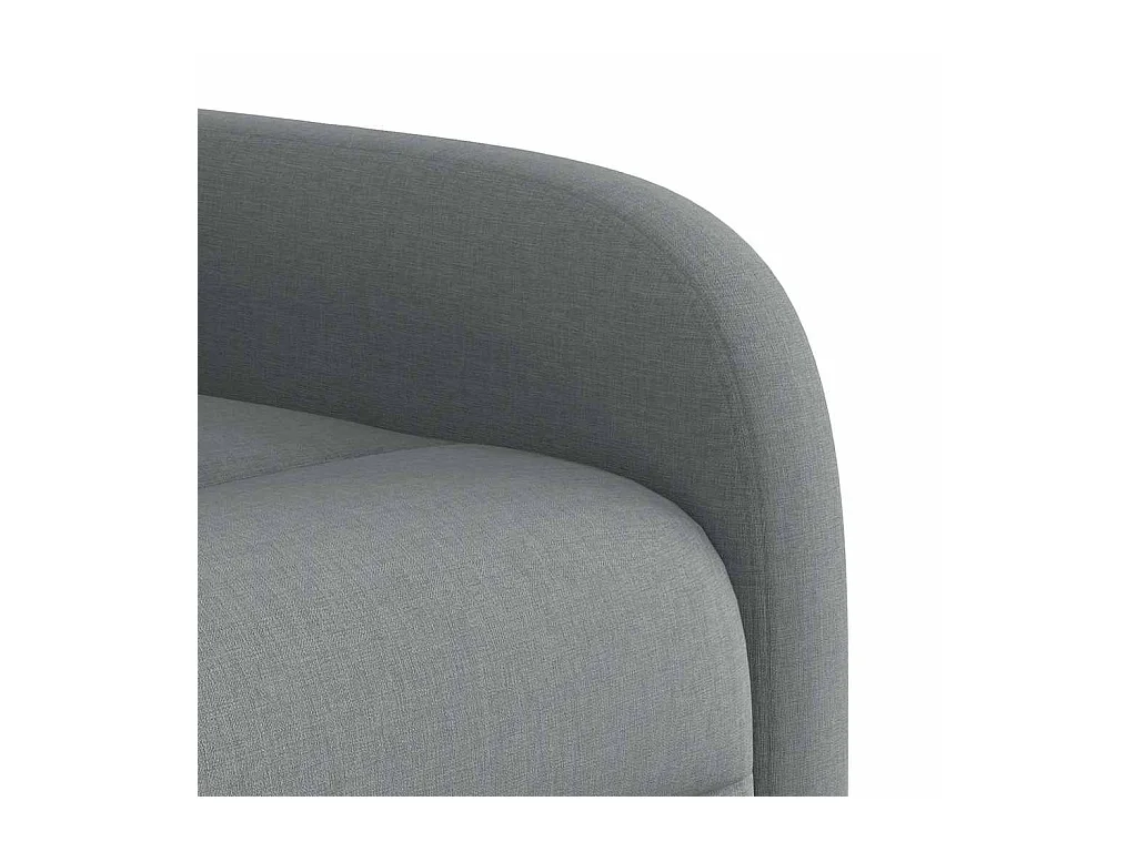 Poltrona de massagens reclinável tecido cinzento-claro SHL918499