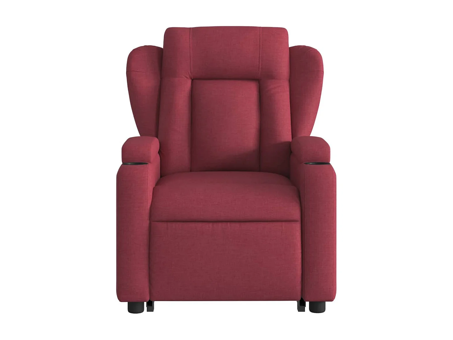 Silla de relax | Sillón eléctrico reclinable elevable de tela rojo tinto SHL8940