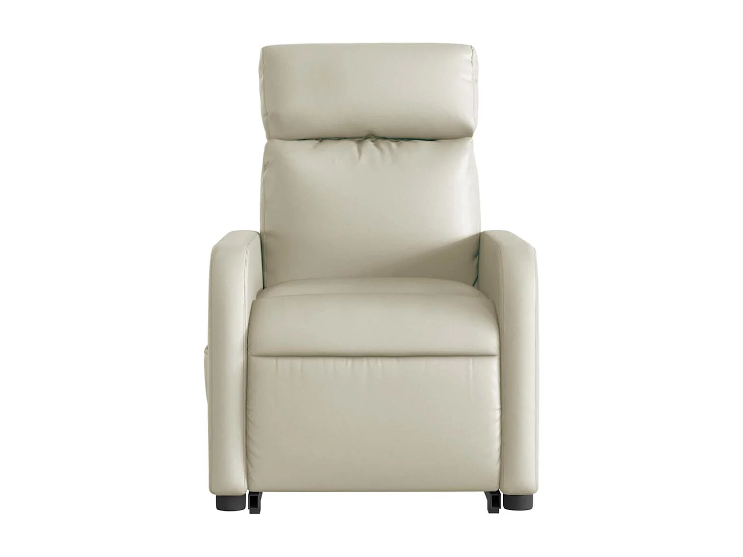 Fauteuil inclinable électrique-Chaise de relax-Fauteuil salon crème similicuir SHL3545