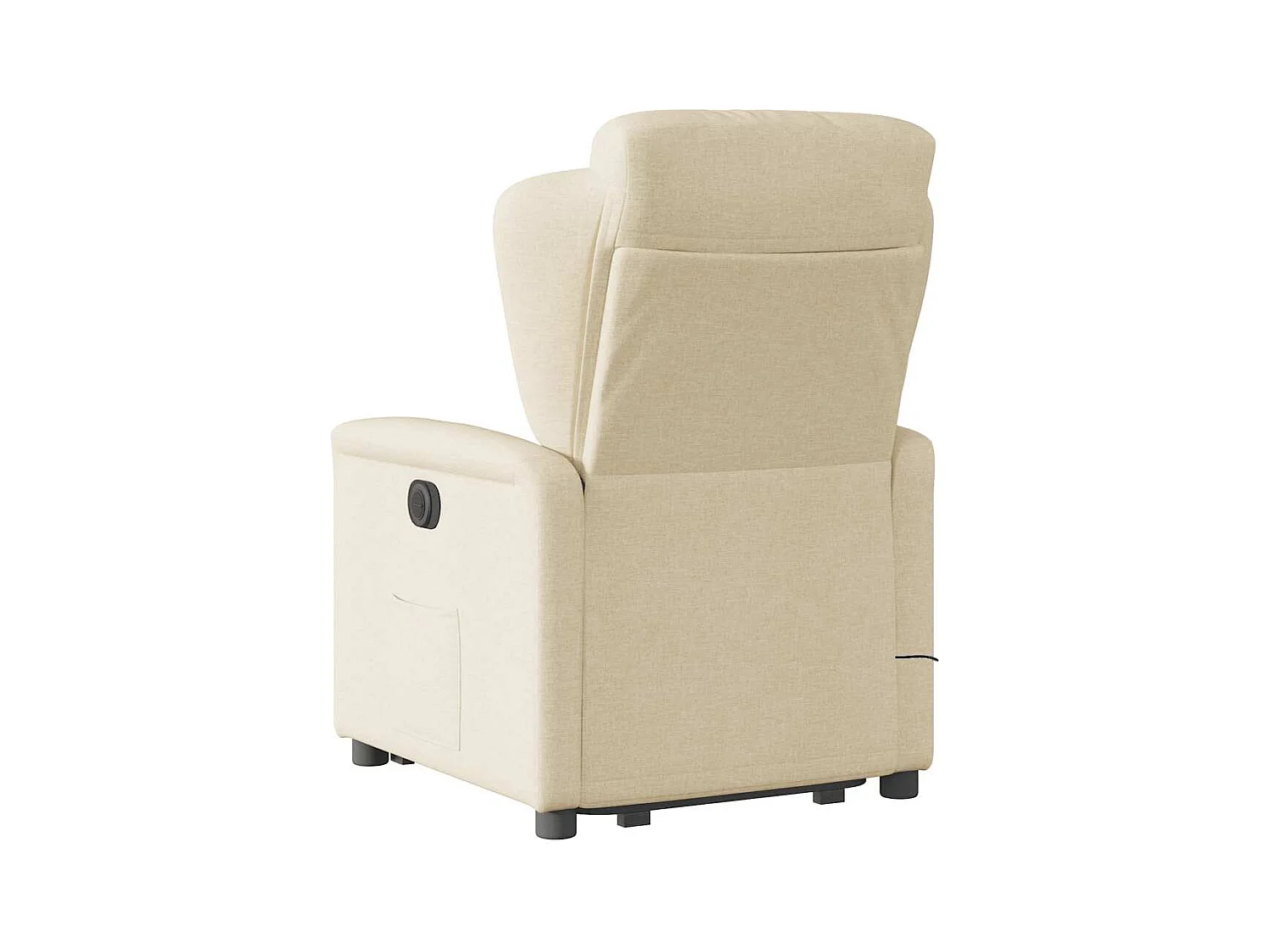 Silla de masaje reclinable de pie de tela color crema SHL5915