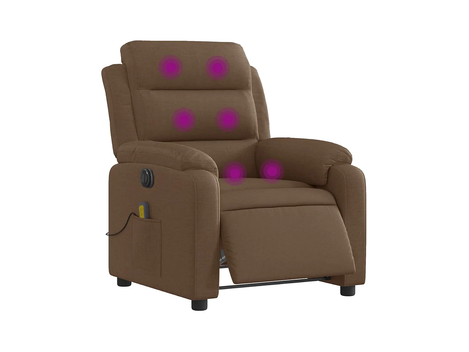 Sillón de relax | Sillón reclinable de masaje eléctrico tela marrón SHL9909