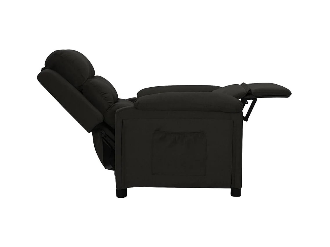 Sillón de relax | Silla | Sillón reclinable de tela negro SHL8986