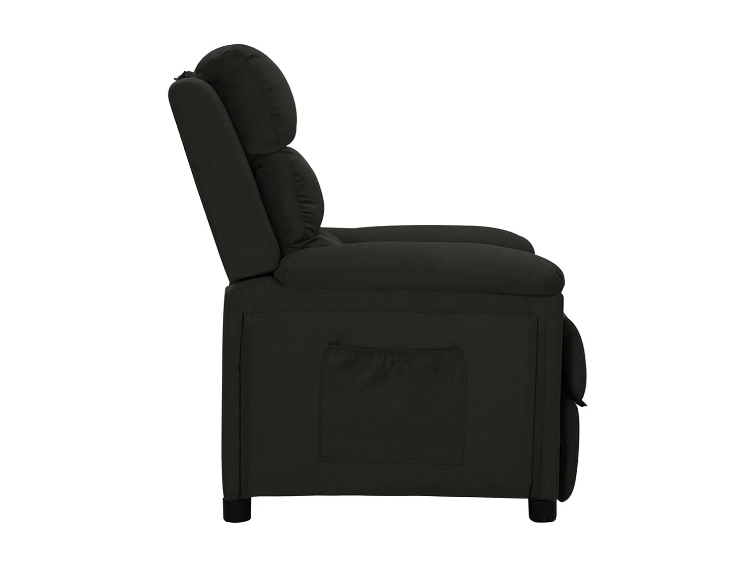 Relaxsessel | Lounge Sessel für Wohnzimmer Schwarz Stoff SHL38340