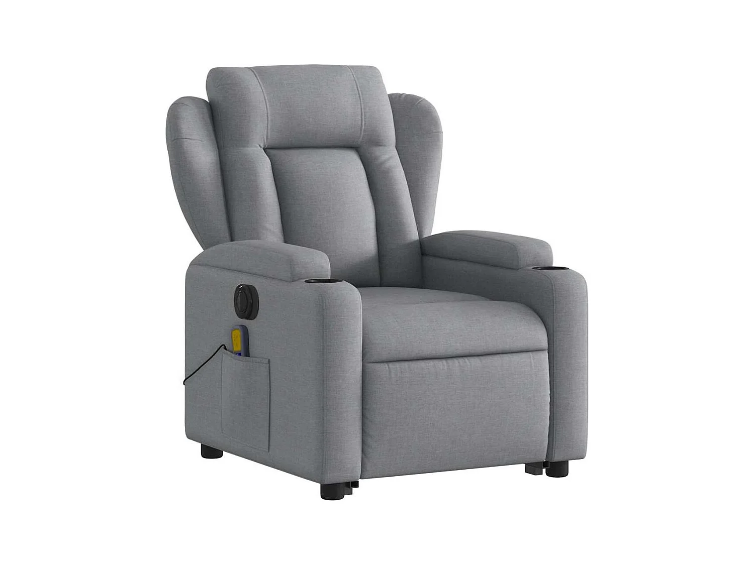 Sillón de salón | Silla | Sillón de masaje eléctrico reclinable elevable tela gris claro SHL6930