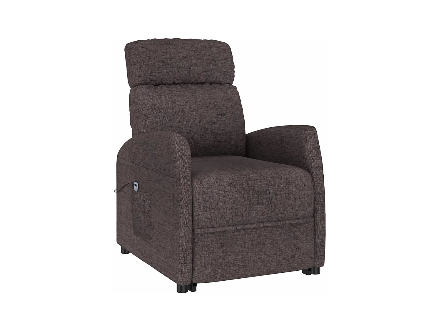 Silla de relax | Sillón elevable tela marrón oscuro SHL2873