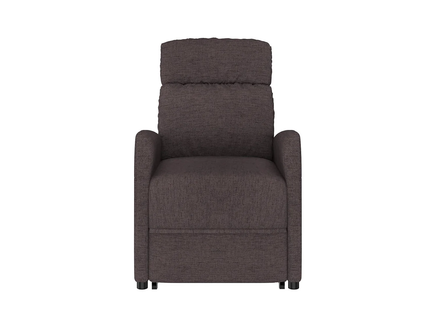 Silla de relax | Sillón elevable tela marrón oscuro SHL2873