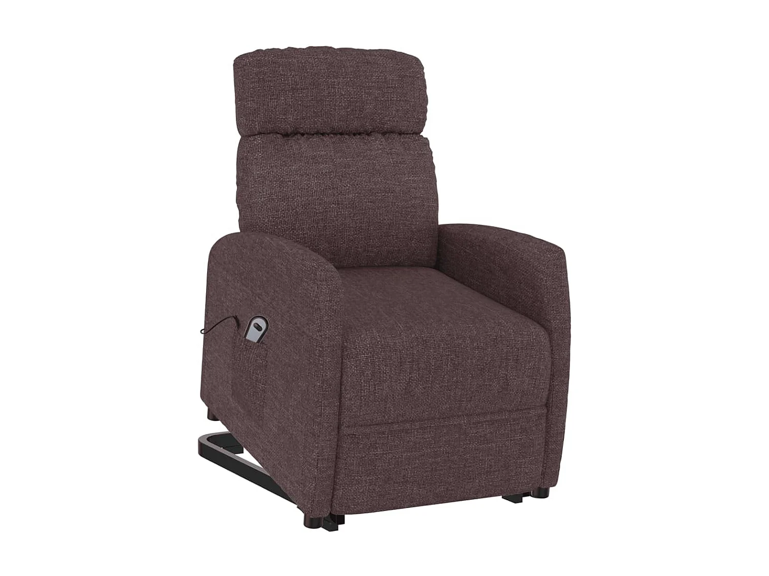 Silla de relax | Sillón elevable tela marrón oscuro SHL2873