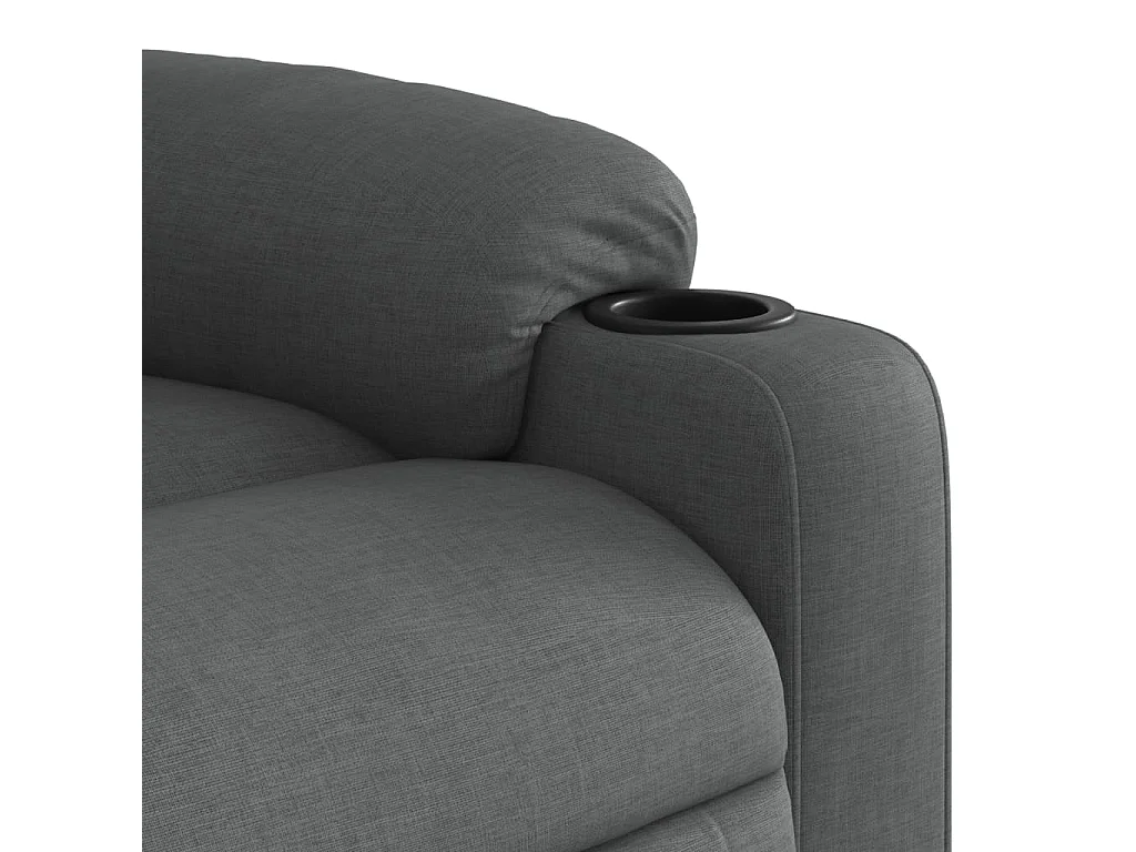 Fauteuil inclinable-Chaise de relax-Fauteuil de Massage gris foncé tissu SHL2672