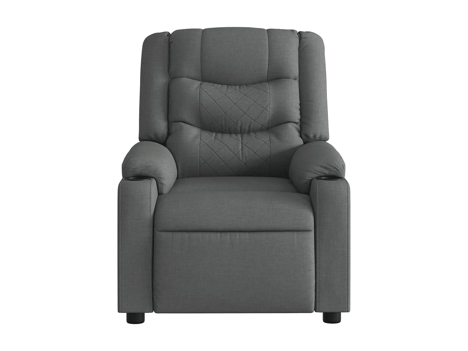 Fauteuil inclinable-Chaise de relax-Fauteuil de Massage gris foncé tissu SHL2672