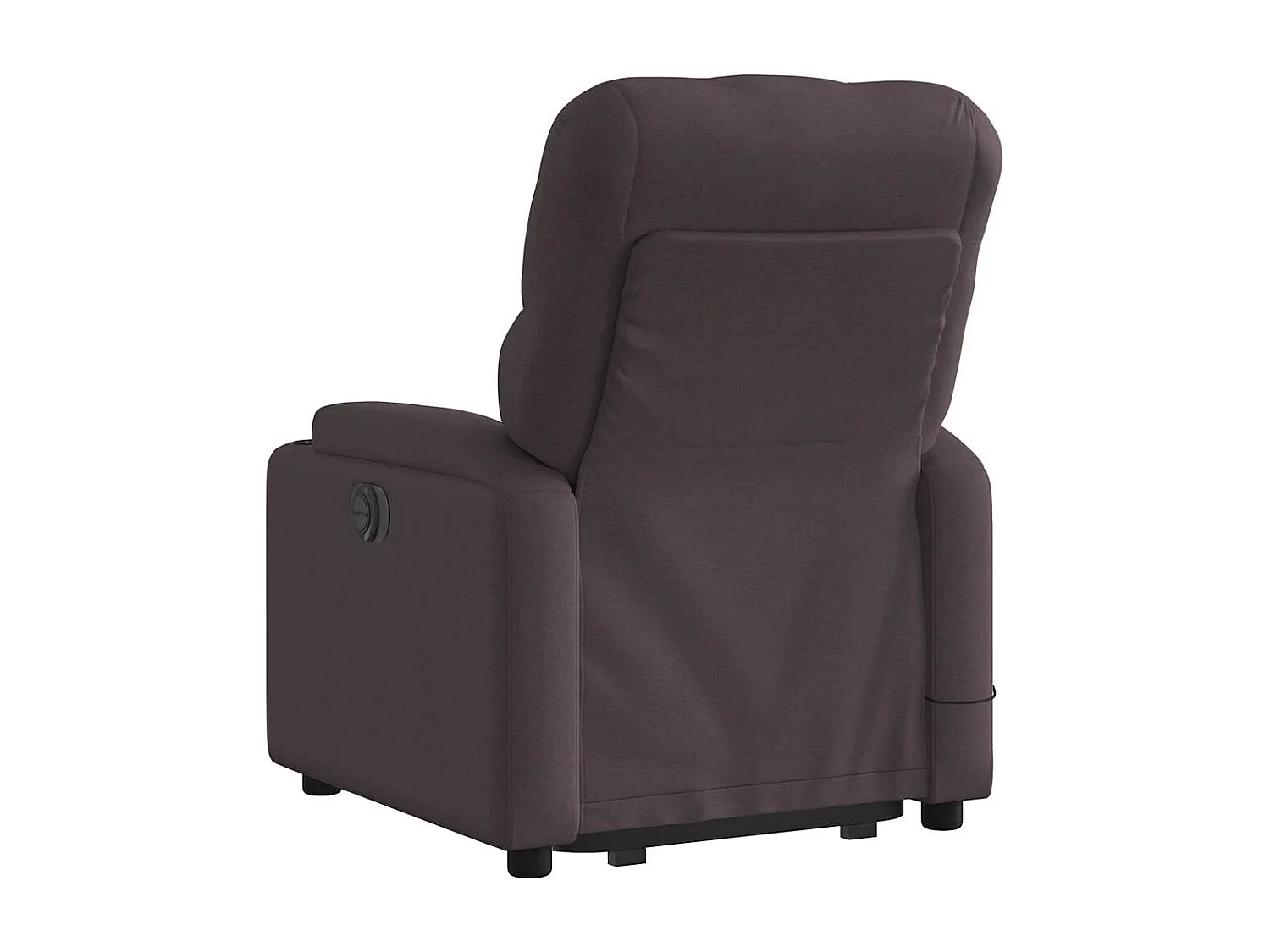 Fauteuil inclinable-Chaise de relax-Fauteuil de Massage Marron foncé Tissu SHL1675