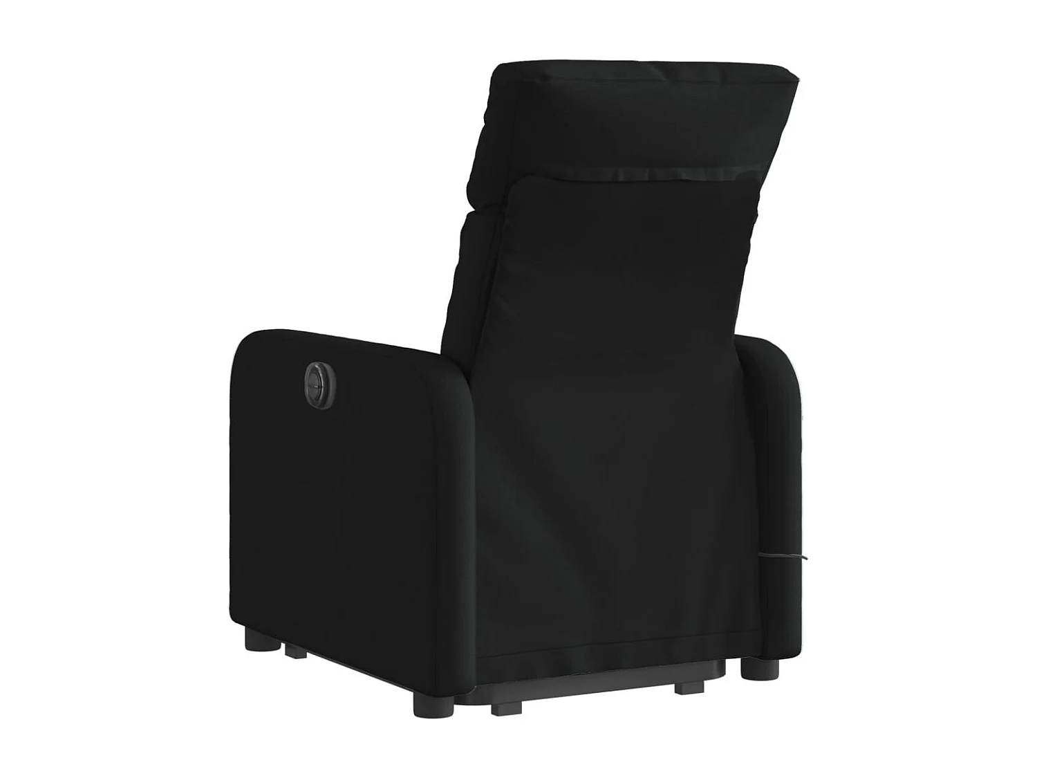 Fauteuil inclinable-Chaise de relax-Fauteuil de Massage Noir Tissu SHL4738