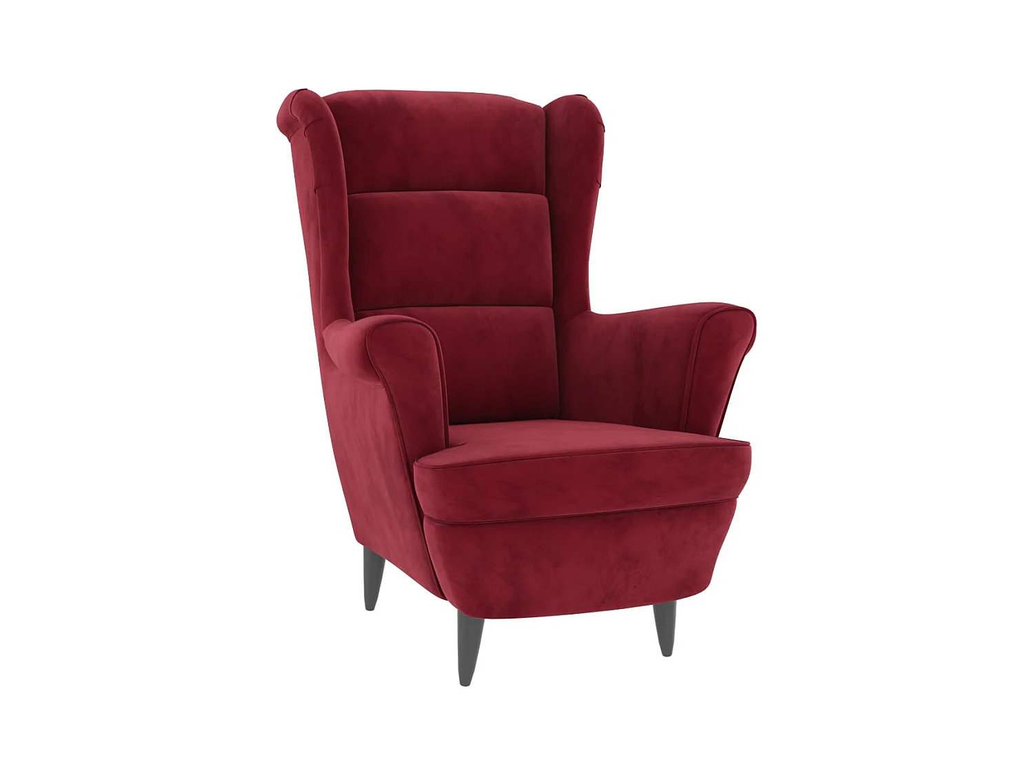 Fauteuil Salon Scandinave Confortable-Chaise de Coiffeuse-Fauteuil rouge bordeaux velours SHL4778