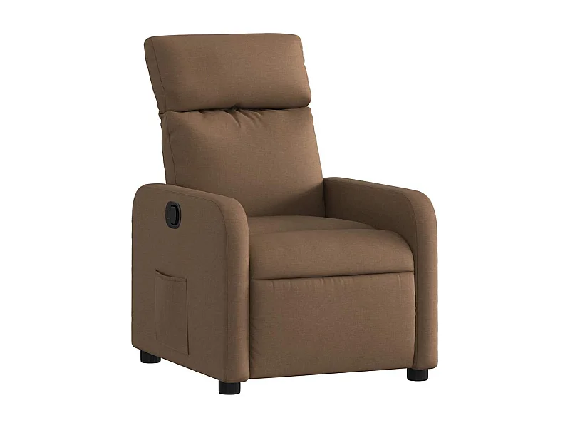 Fauteuil inclinable-Chaise-Fauteuil salon Marron Tissu SHL1738