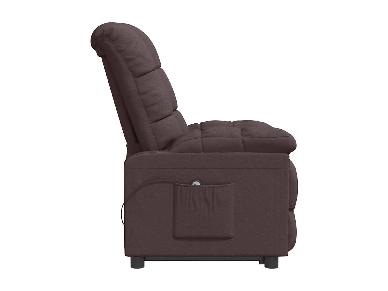 Fauteuil inclinable électrique-Chaise de relax Marron foncé Tissu SHL1992