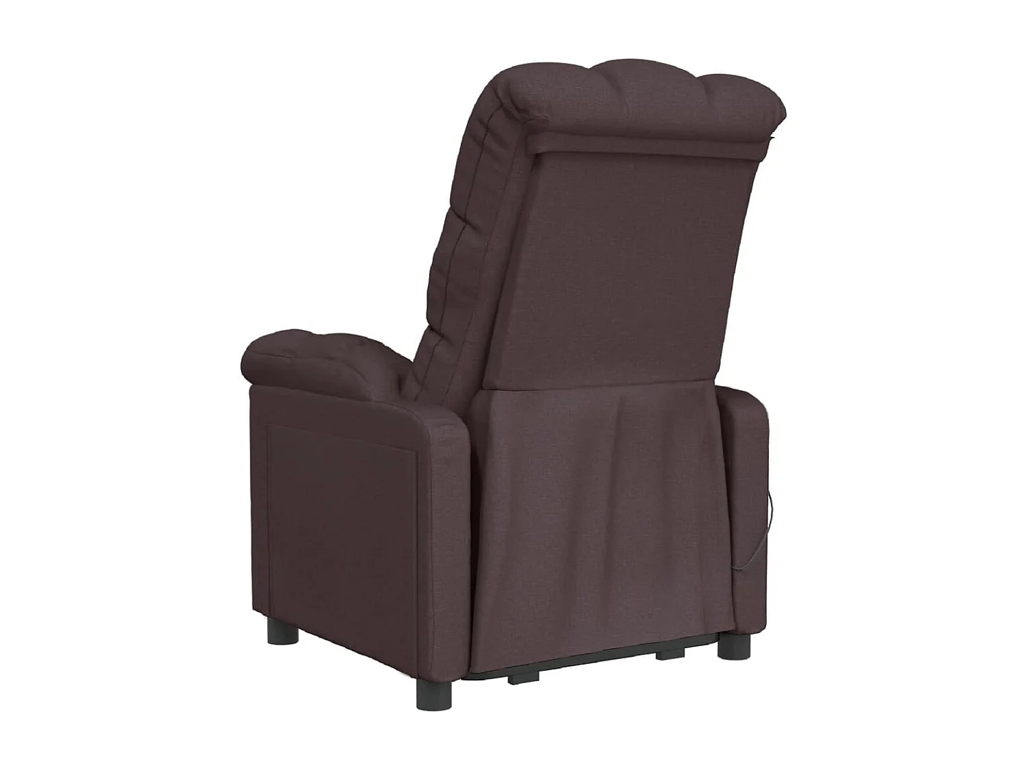 Fauteuil inclinable électrique-Chaise de relax Marron foncé Tissu SHL1992