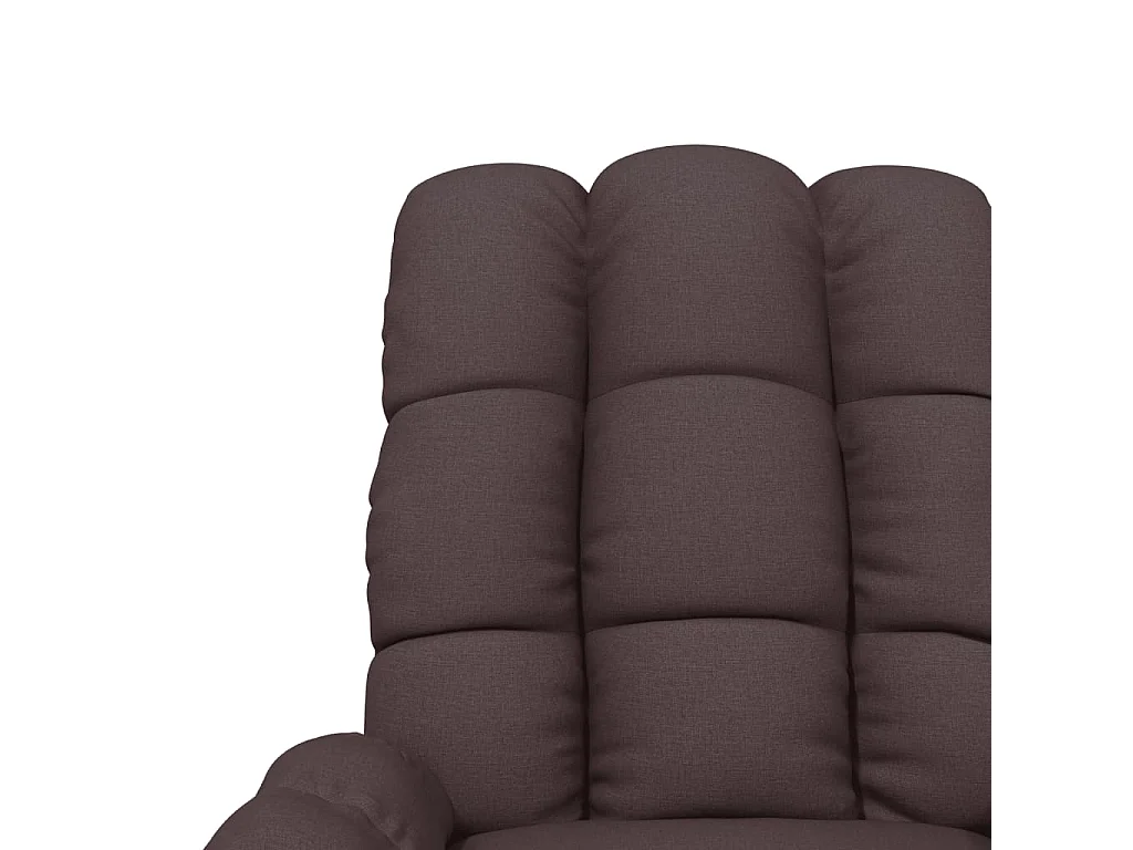 Fauteuil inclinable électrique-Chaise de relax Marron foncé Tissu SHL1992