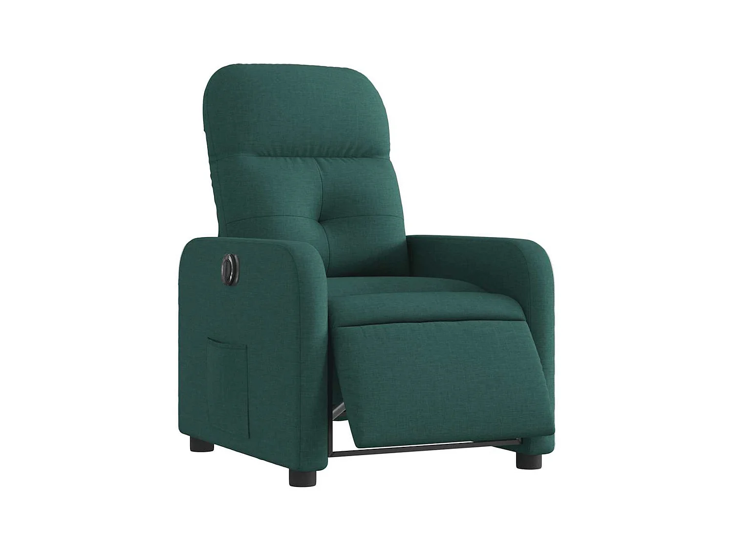 Fauteuil inclinable électrique-Chaise de relax-Fauteuil salon Vert foncé Tissu SHL5053