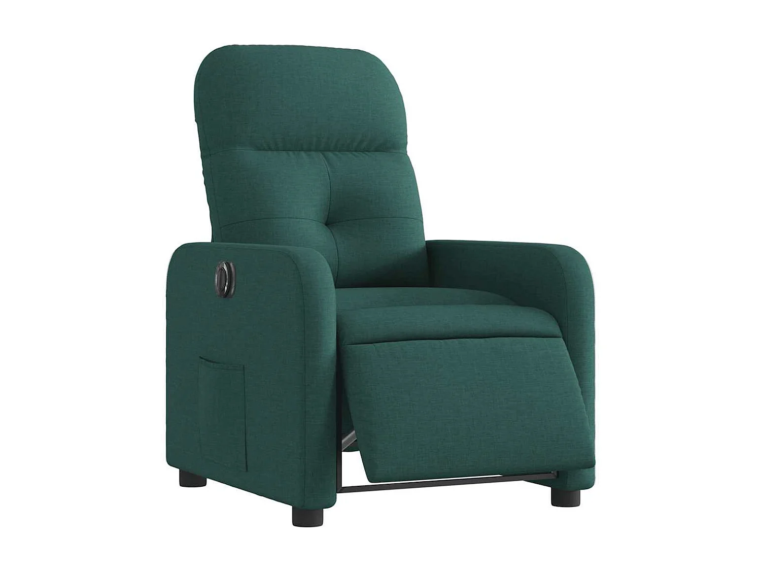 Fauteuil inclinable électrique-Chaise de relax-Fauteuil salon Vert foncé Tissu SHL5053