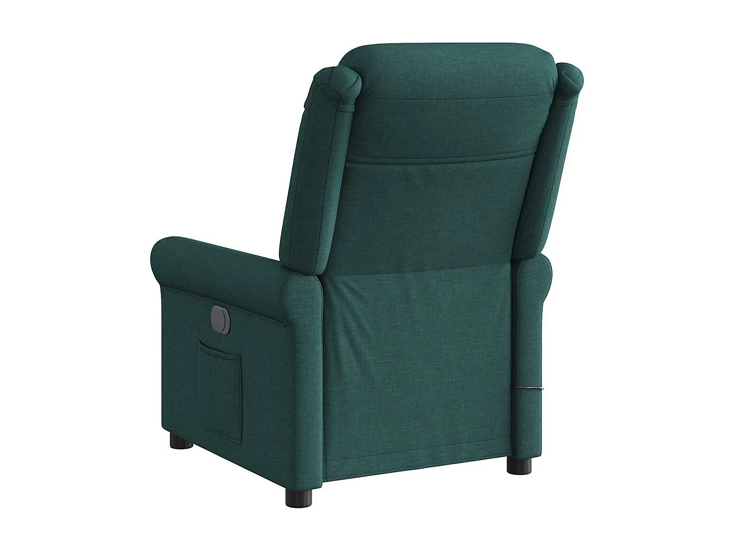 Fauteuil inclinable électrique-Fauteuil de massage de Salon Vert foncé Tissu SHL2953