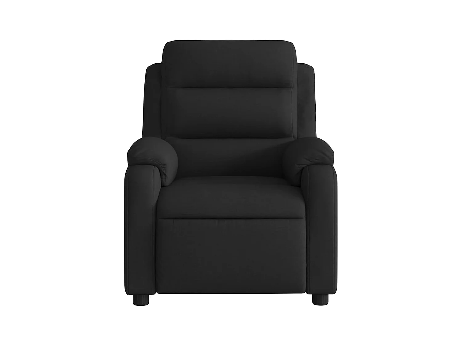 Poltrona de massagens reclinável tecido preto SHL432017