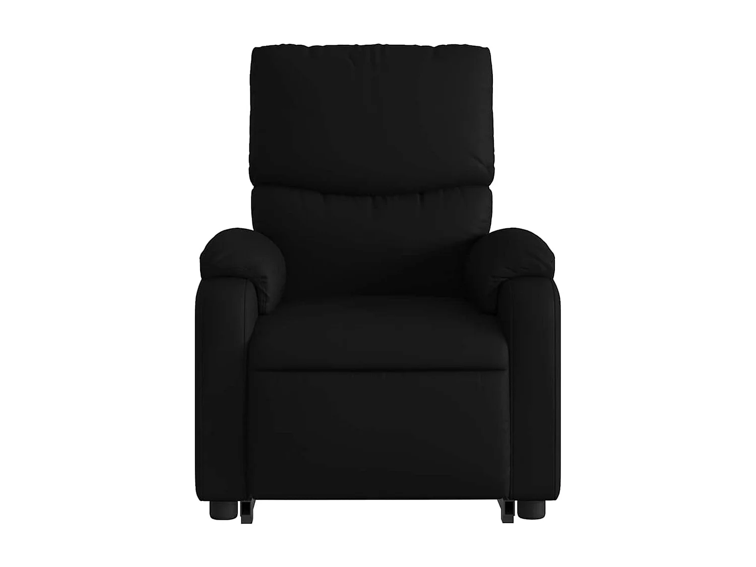 Fauteuil inclinable-Chaise de relax-Fauteuil salon Noir Similicuir SHL4565